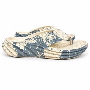 Vionic Recovery Women 8 Ivory Gray Thong Sandals Flip Flops Arch Support Comfort